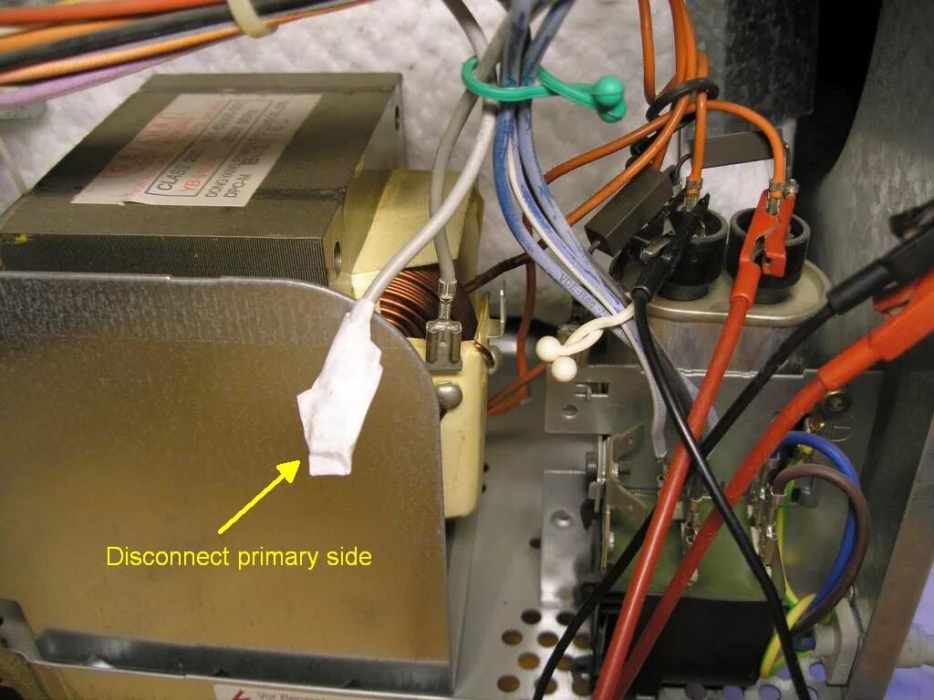 Подключение конденсатора микроволновки фото Microwave oven safety