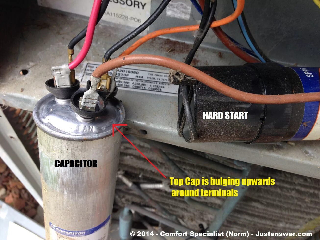 Подключение конденсатора на 4 контакта Will AC fan run if capacitor is bad?