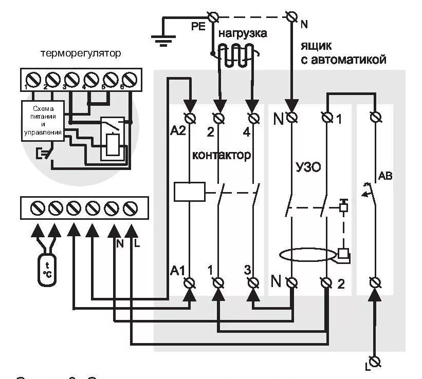 Подключение контактора к теплому полу Терморегулятор для теплого пола Terneo mex
