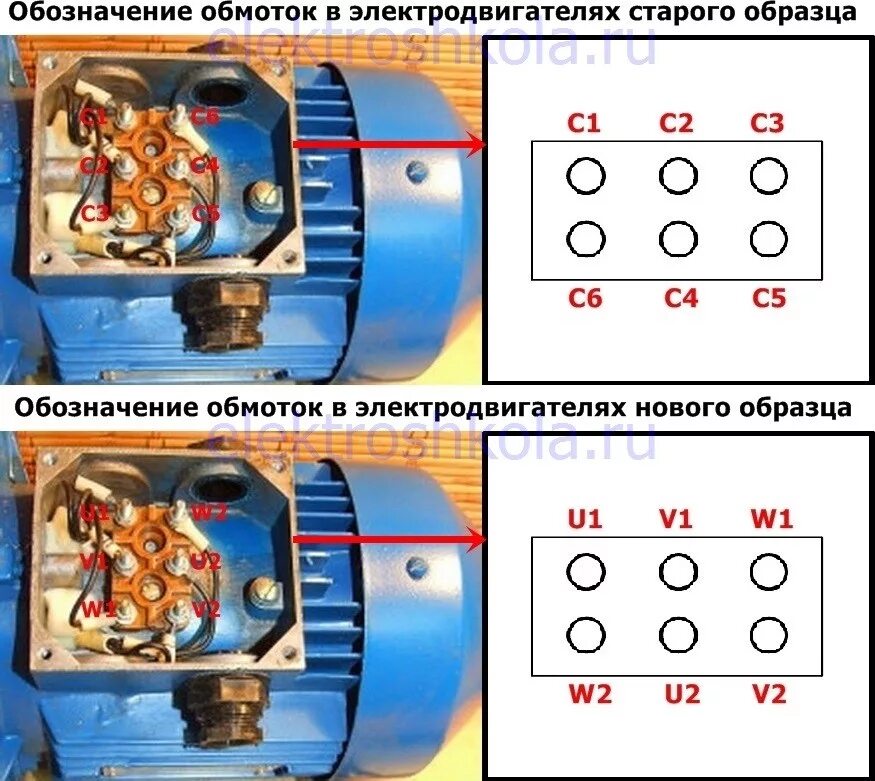 Подключение контактов двигателя Подключение двигателя