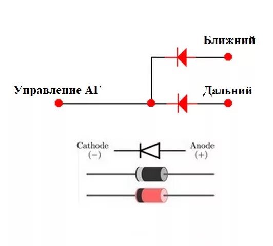 Подключение концевиков через диод Биксеноновые линзы G5 с ангельскими глазками. (завершение) - Daewoo Matiz (M100,