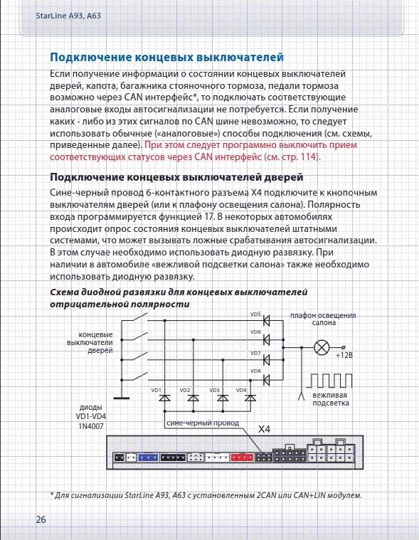 Подключение концевиков дверей к сигнализации старлайн Картинки СТАРЛАЙН А93 НЕ ЗАКРЫВАЕТ