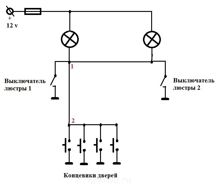 Подключение концевиков дверей ваз 2114 Концевик водительской двери - Клуб любителей микроавтобусов и минивэнов