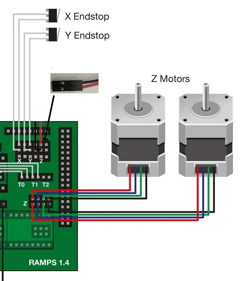 Подключение концевиков двигателя Железо: Arduino и RAMPS 1.4