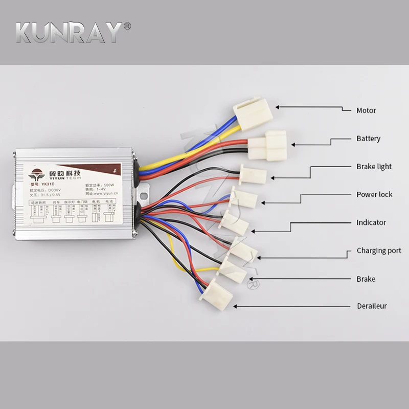 Подключение контроллера двигателю Щеточный Контроллер Yk31c 24 В 36 В 48 В 500 Вт Для Скутера,Щеточный Контроллер 