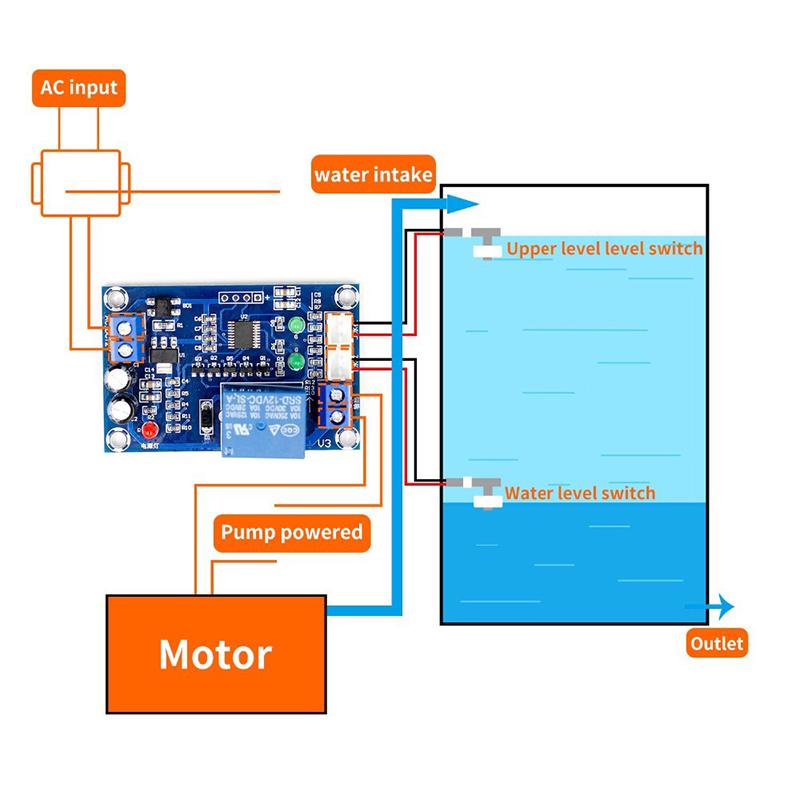 Подключение контроллера уровня воды XH-M203 Water Level Controller Automatic Switch Level Water Pump Controller купи