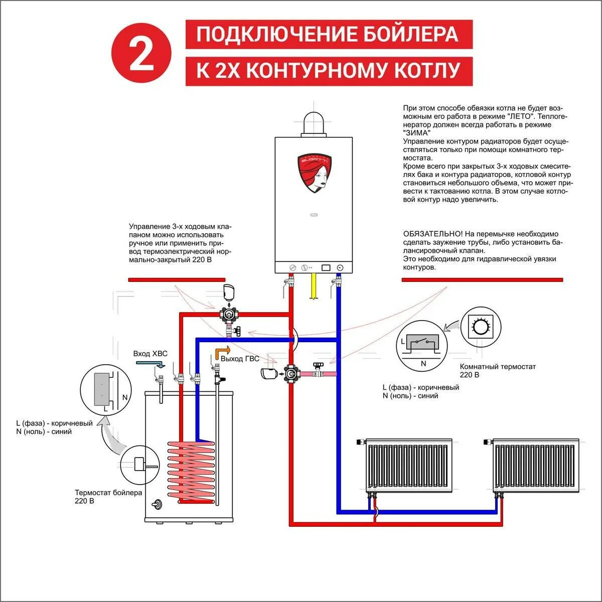 Подключение контура в котле Схема подключения газового котла к бойлеру: найдено 88 картинок