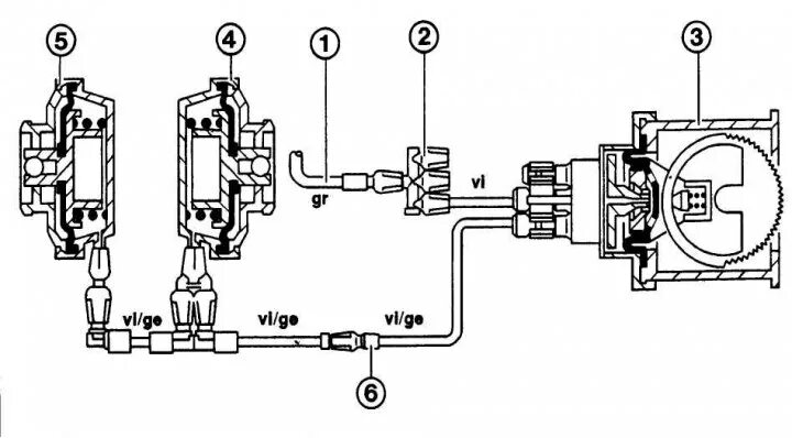 Подключение корректора фар Permanent monitoring of lighting devices (Mercedes-Benz W210 1996-2002: Electric