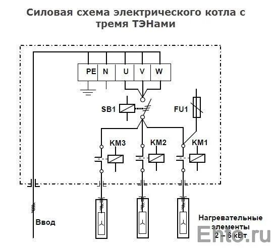 Подключение котла 6 квт Подключение электрического котла отопления ehto.ru