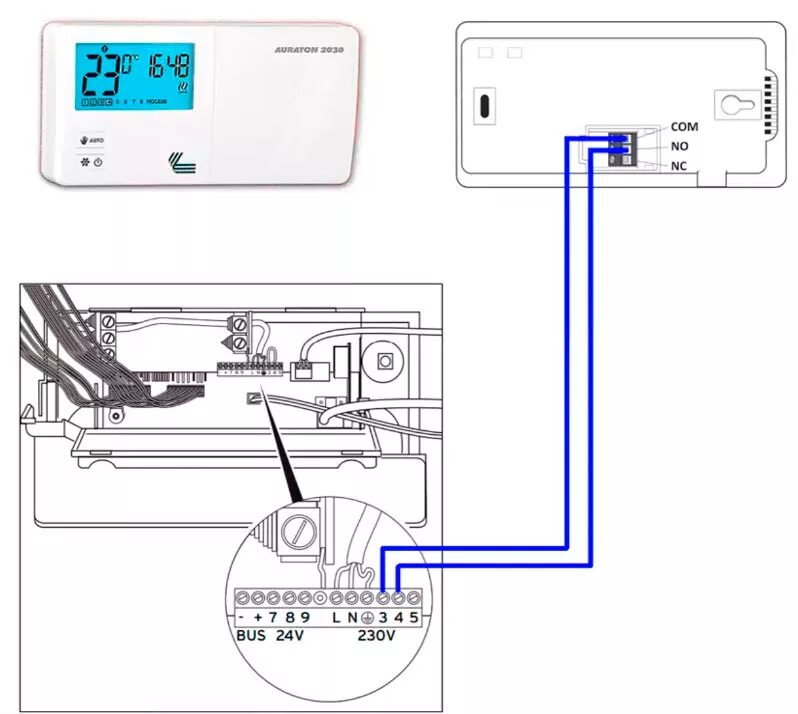 Подключение котла ampera plus Подключение термостата к газовому котлу HeatProf.ru