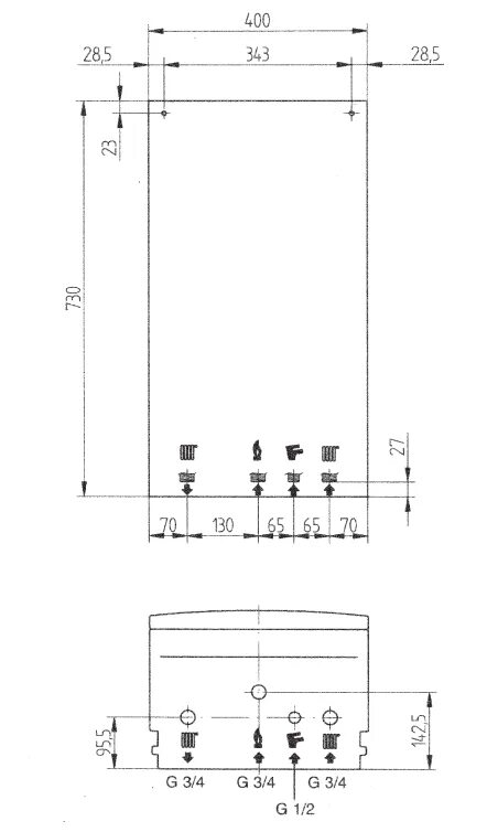 Подключение котла бакси эко 4s Настенный газовый котел Baxi ECO-4s 1.24F купить, цена, отзывы
