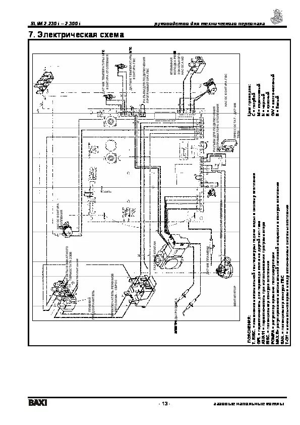 Подключение котла бакси слим Инструкция котла BAXI SLIM 2.230 i-2.300 i - Инструкции по эксплуатации бытовой 