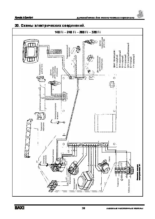 Подключение котла baxi к электричеству Руководство пользователя котла BAXI NUVOLA-3 Comfort - Инструкции по эксплуатаци