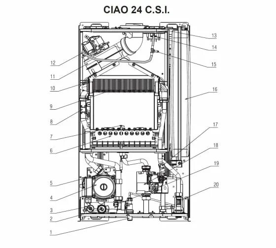 Подключение котла беретта Газовый котел BERETTA CIAO 24 CAI 20049246 в Омске купить по низкой цене: отзывы