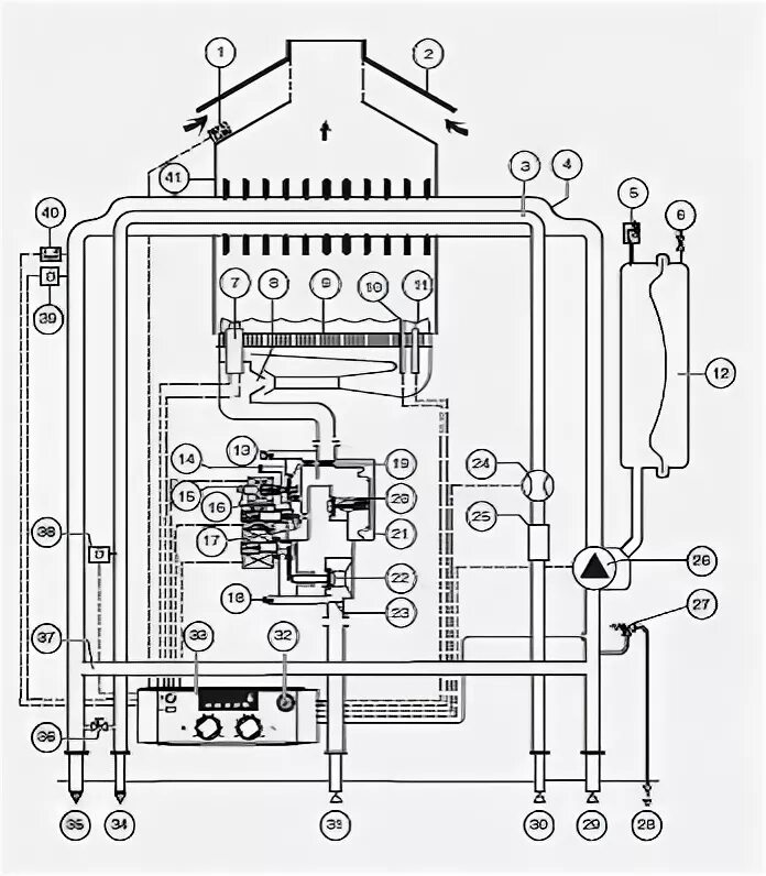 Подключение котла бош 4000 Двухконтурные котлы Bosch Gaz 4000 W ZWA 24