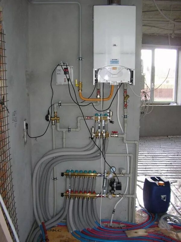 Подключение котла deluxe Монтаж систем отопления и газовых котлов Алексея Татаринова.