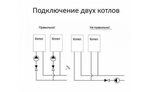 Подключение котла газ 53 Подключение двух котлов схема Shtampik.com