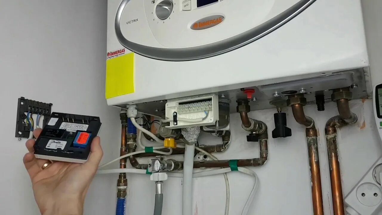 Подключение котла иммергаз 24 Bezprzewodowy przekaźnik kotła Danfoss Link ™ BR - Jak Podłączyć do Immergas Vic