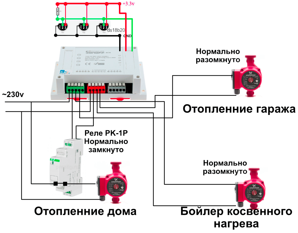 Подключение котла к удаленному управлению Управление отоплением: газовый котел, ESP8266. Амперка / Форум