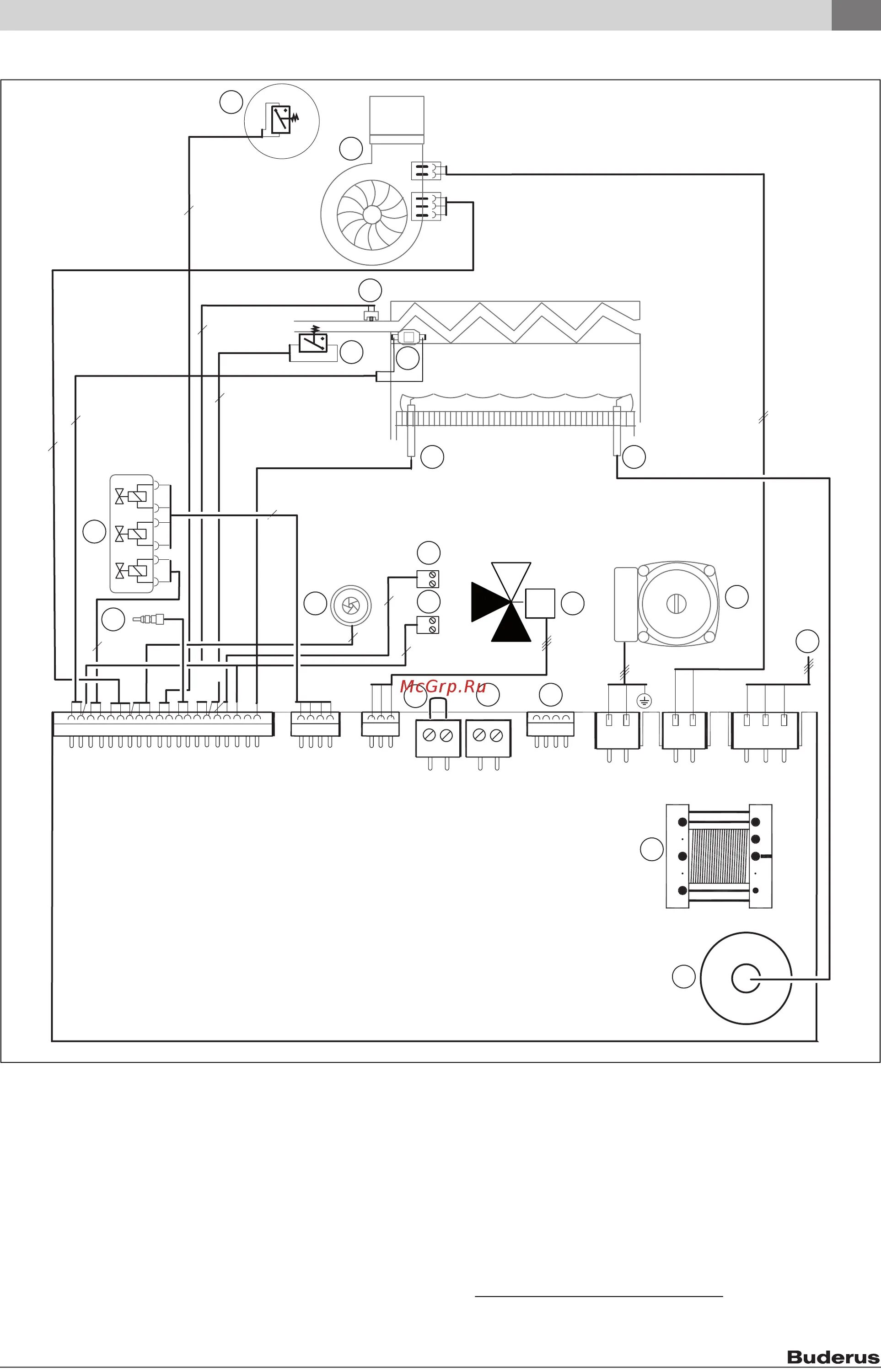 Подключение котла logamax u072 Buderus Logamax U072-18K 7/40 Электрическая схема