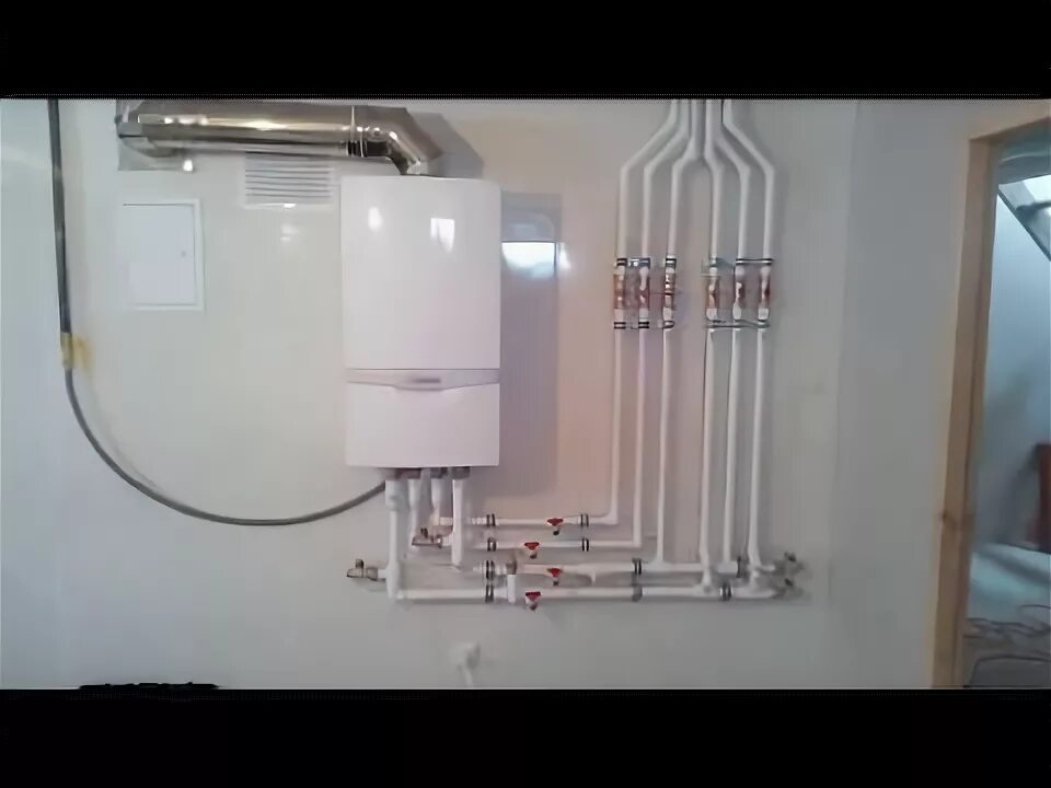 Подключение котла отопительного vaillant к системе водоснабжения #Котельная 28 кВт, #монтаж котла Vaillant ATMO TEC plus, #двухконтурный котел, #