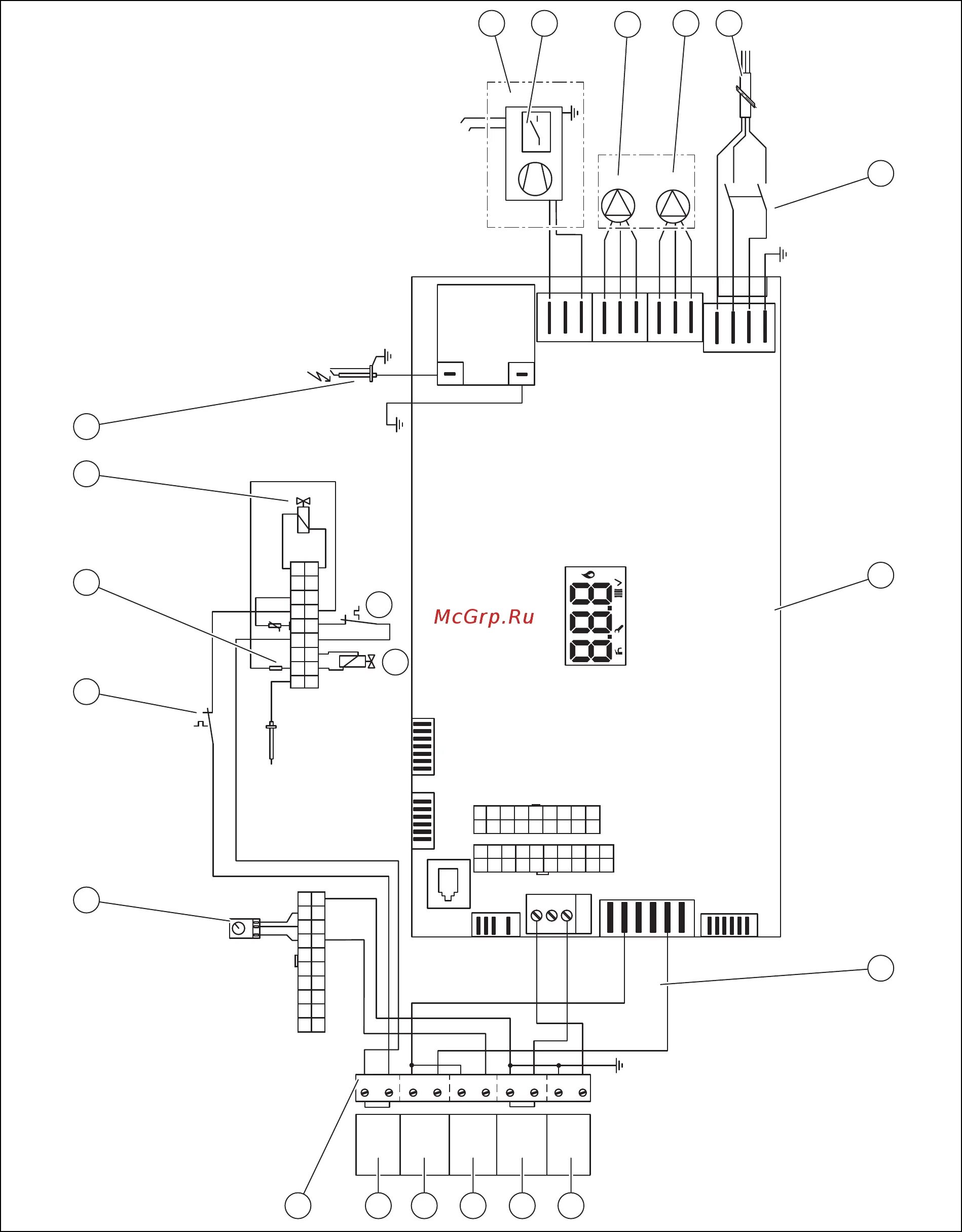 Подключение котла протерм клом Protherm 30 KLOM17 26/32 D схема электрических соединений