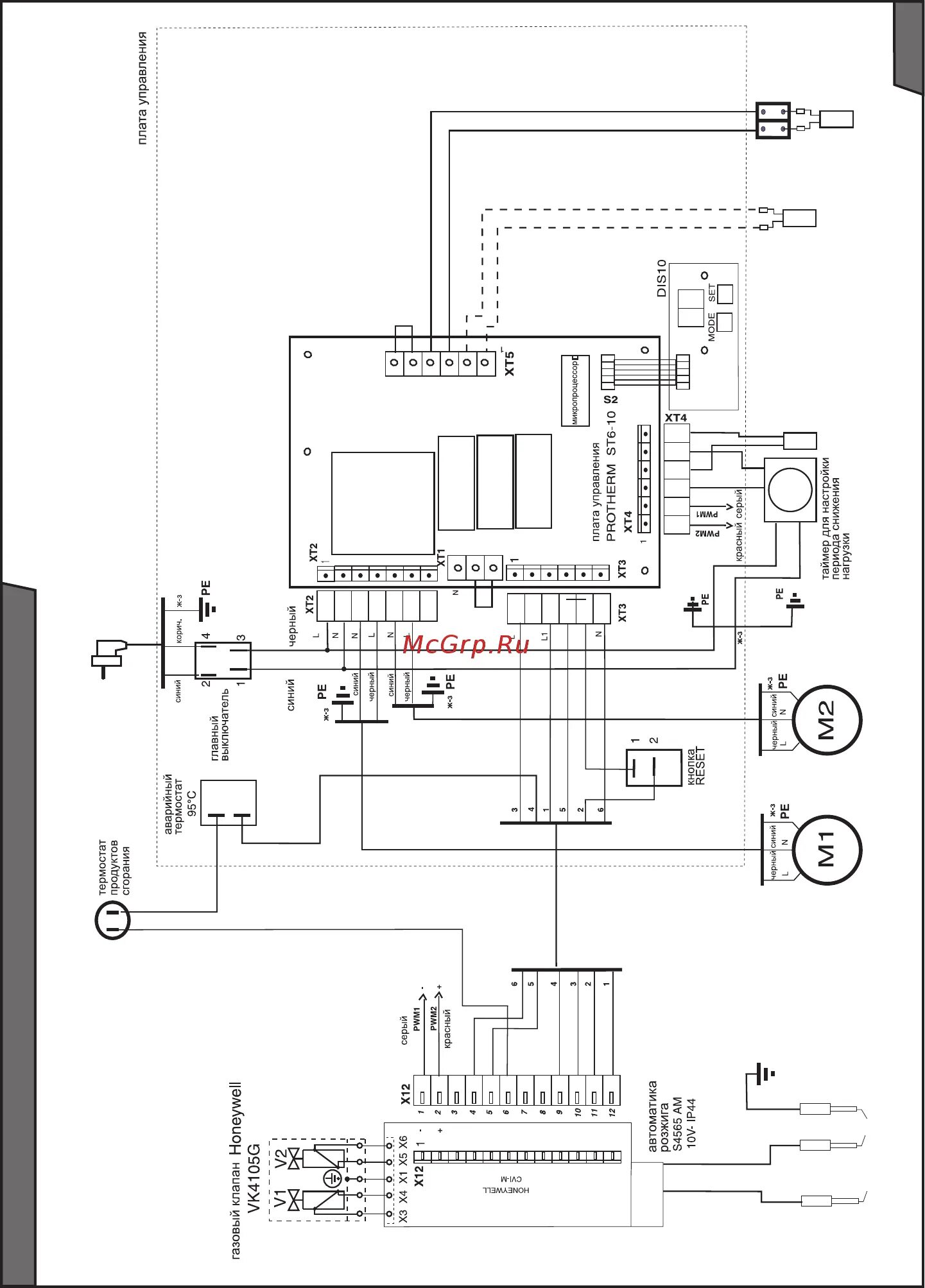 Подключение котла протерм клом Protherm Медведь 30KLZ Инструкция по эксплуатации онлайн 33/36 501606