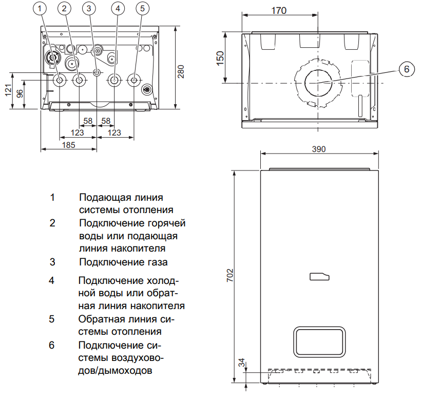 Подключение котла рысь Газовый котел Protherm Рысь К 18/25 MKV, двухконтурный, конденсационный, турбиро