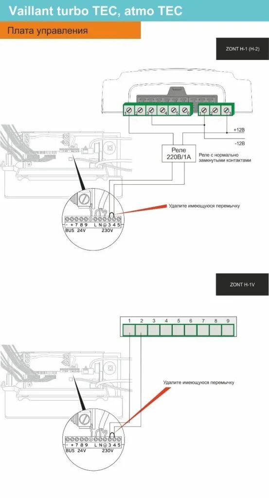 Подключение котла vaillant к zont Схемы подключения оборудования ZONT к котлам отопления Vaillant - microline