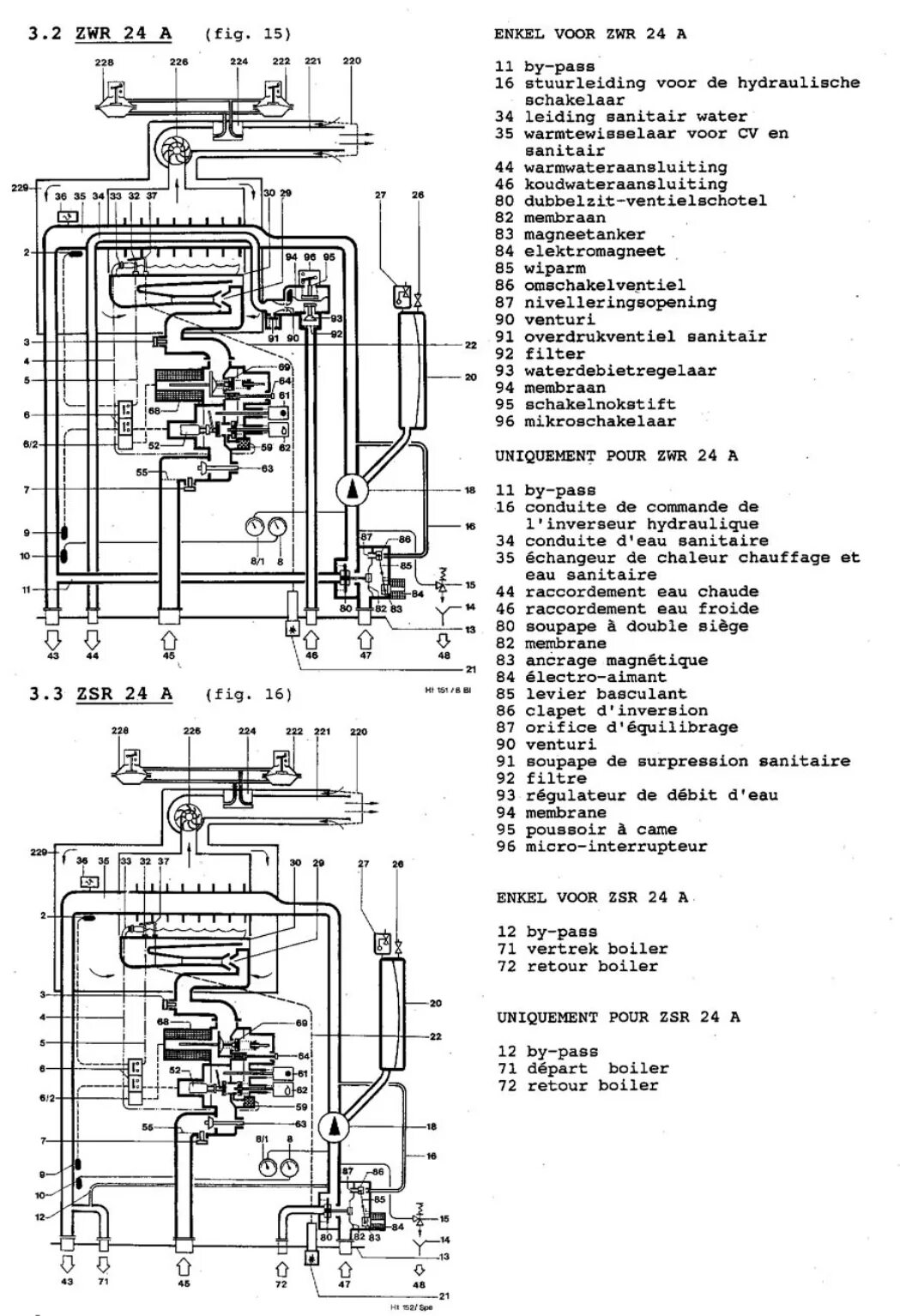 Подключение котла юнкерс Manual Junkers ZR 24 A (page 6 of 24) (Dutch, French)