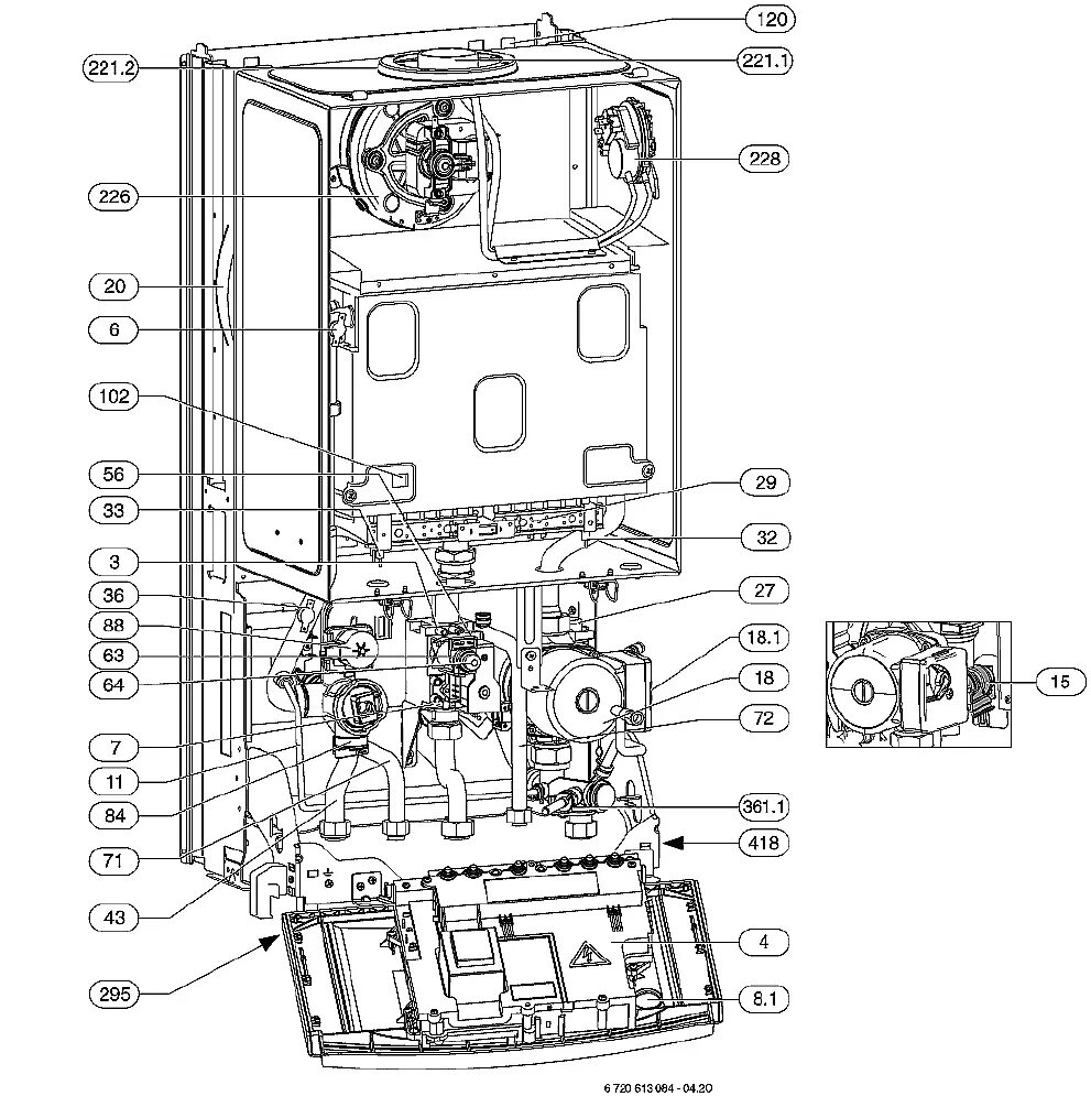 Подключение котла юнкерс Manual Junkers ZSC 24-3 MFA (page 10 of 48) (Dutch)