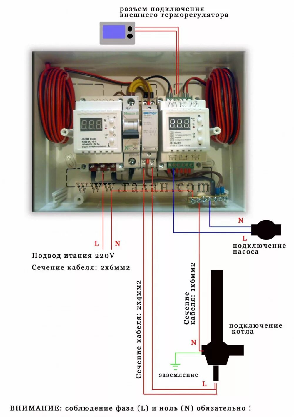 Подключение котлов галан Настройка блока управления Галан Руководства по котлам Галан Настройки ГАЛАН