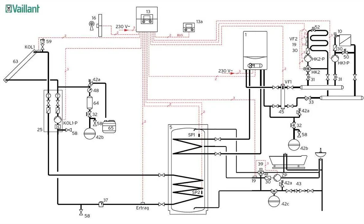 Картинки по запросу подключение vaillant к системе отопления Home appliances, Dy