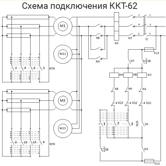 Подключение кранового двигателя Командоконтроллер кулачковый ККТ-62 цена, технические характеристики, купить