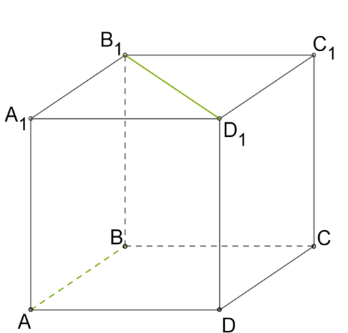Подключение куб 1 Взаимное расположение прямых в пространстве. Угол между двумя прямыми - урок. Ге