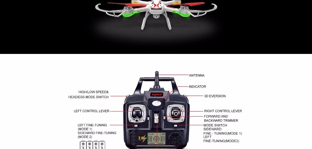 Подключение квадрокоптера к телефону Оригинальный Syma X54hc Rc Квадрокоптер Дрон С Hd Камерой 2,4g 6-осевой Rc Верто