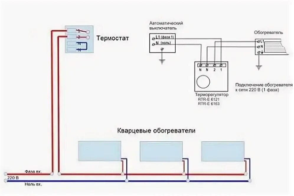 Подключение кварцевого обогревателя через терморегулятор Теплэко с терморегулятором как подключить фото - DelaDom.ru