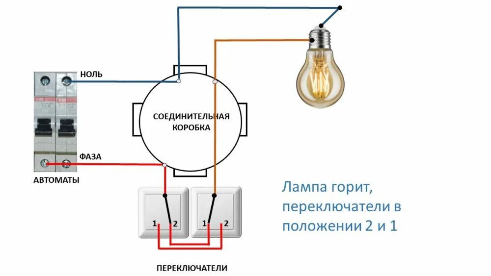 Подключение лампочки через автомат Картинки КАК ПРАВИЛЬНО ПОДКЛЮЧИТЬ СВЕТ К ВЫКЛЮЧАТЕЛЮ