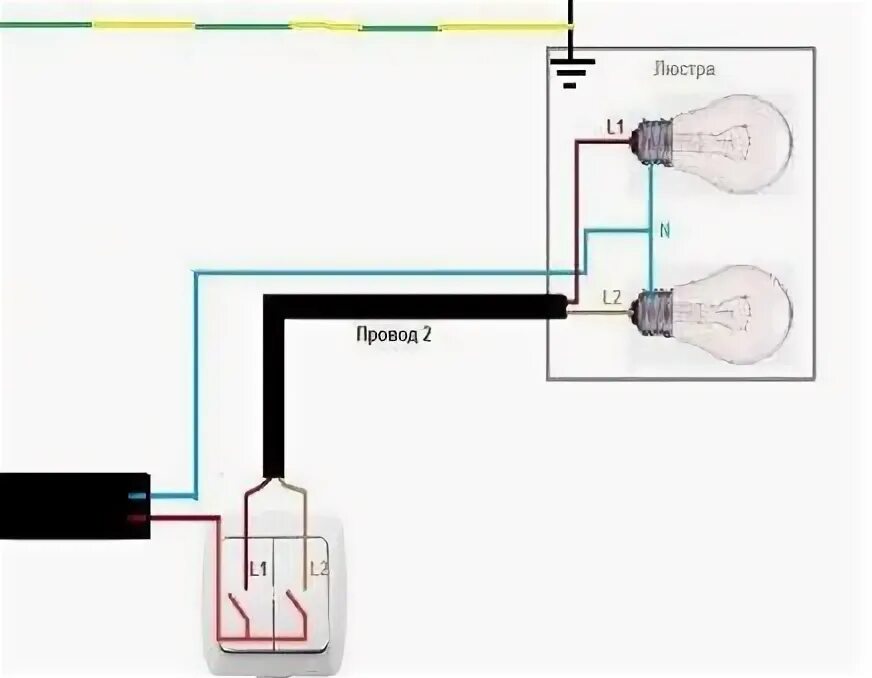 Подключение лампочки через выключатель без распределительной коробки Проводка без распределительных коробок: схема, особенности