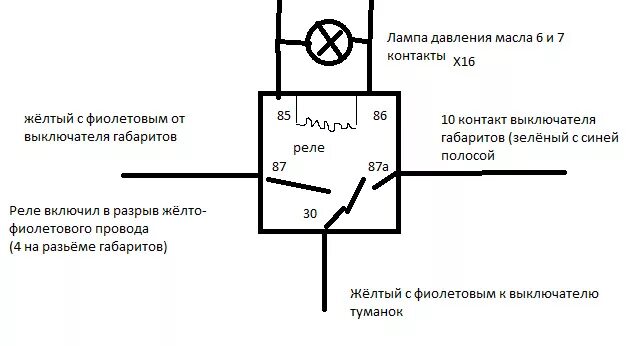 Подключение лампочки давления масла Небольшой колхоз, или ПТФ как ходовые огни - BMW 5 series (E34), 2,5 л, 1995 год