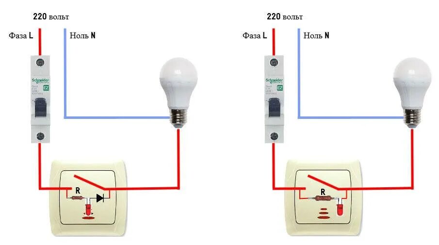 Подключение лампочки фаза ноль Как определить фазу и ноль: самые действенные способы