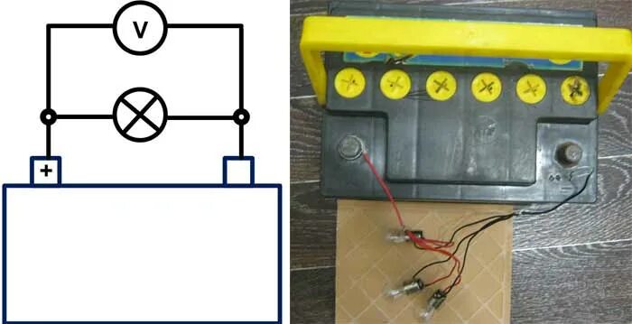 Подключение лампочки к аккумулятору Практические схемы универсальных зарядных устройств для аккумуляторов " Журнал п