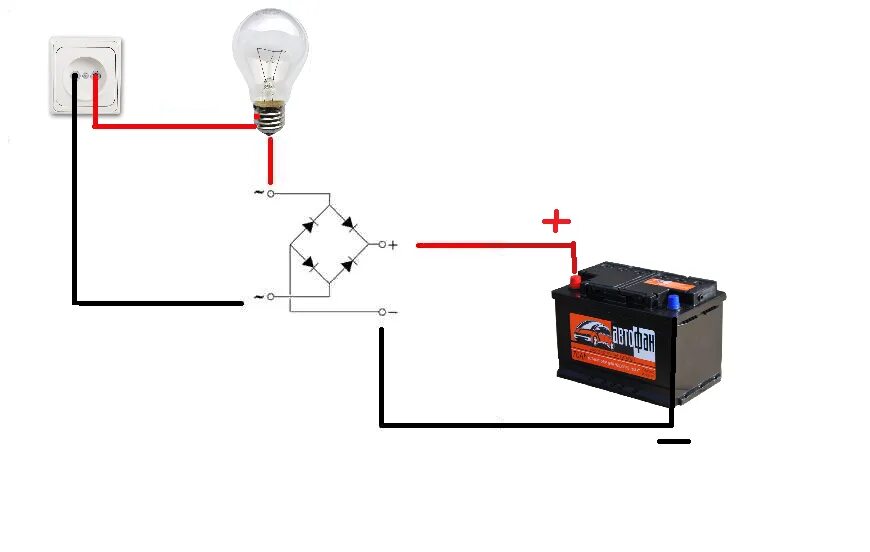 Подключение лампочки к аккумулятору Как зарядить аккумулятор без зарядного 1001 Самоделка Дзен