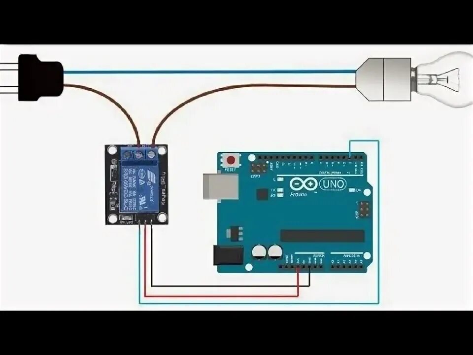 Подключение лампочки к ардуино How to use relay with arduino - YouTube