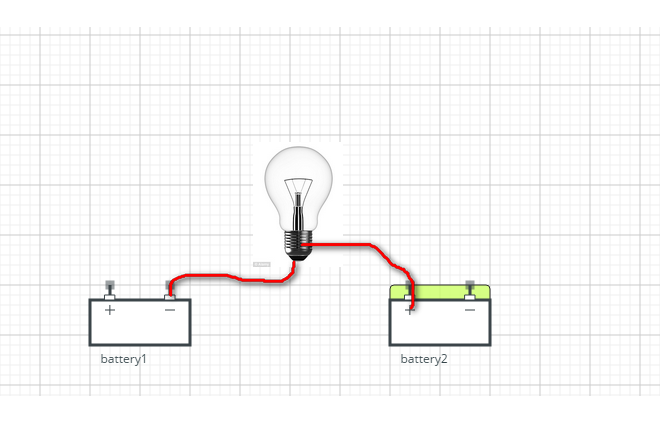 Подключение лампочки к батарейке power supply - Why is not possible to light a bulb without closing a circuit by 