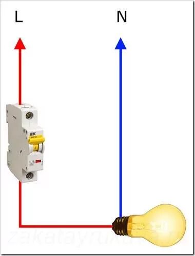 Подключение лампы через автомат Как подключить автомат электрический HeatProf.ru