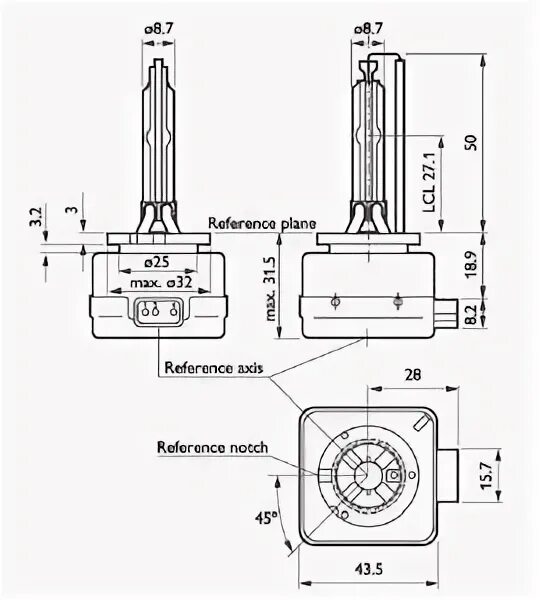 Подключение лампы d1s к блоку d2s Лампа ксеноновая D1s Osram 66140