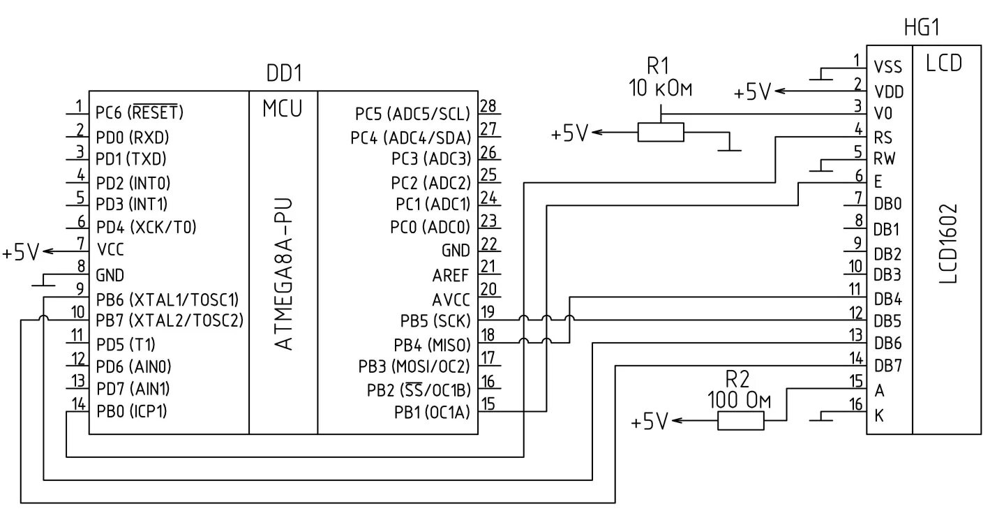 Подключение lcd панели Подключение жидкокристаллического дисплея LCD1602 (HD44780) к микроконтроллеру A