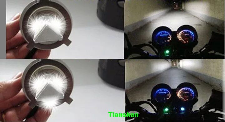 Подключение лед фары на альфу 18W-24W 6500K White LED Headlight Kit For Harley Softail Street Glide Motorcycle