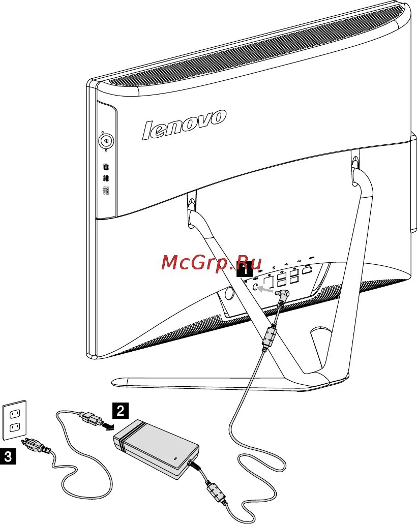 Подключение lenovo к компьютеру Lenovo IdeaCentre C540 /57310985/ 13/63 Подключение компьютера